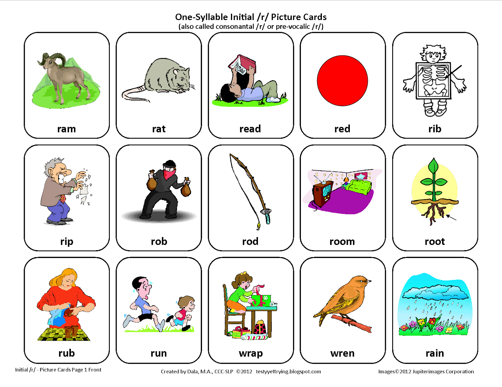Testy Yet Trying Initial R Free Speech Therapy 