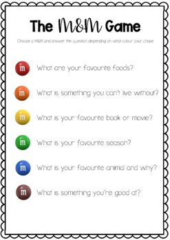 The M M Icebreaker Game By Michelle Pratt Teachers Pay