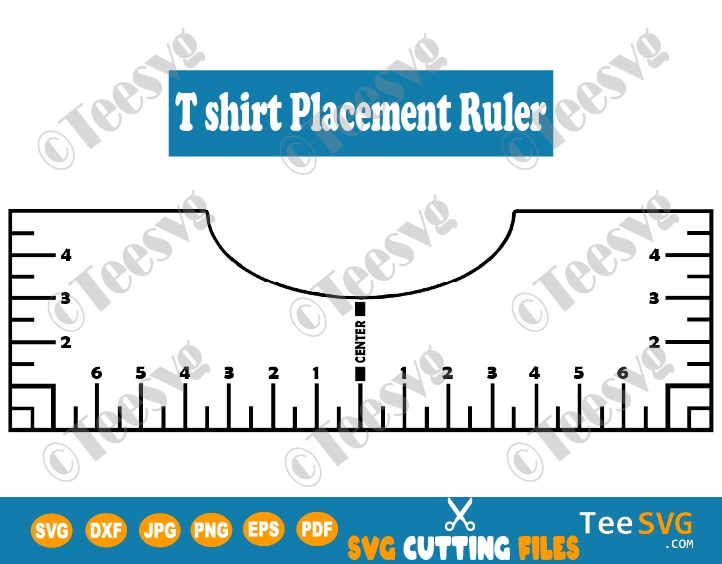 Tshirt Ruler SVG Guide T Shirt Placement Ruler SVG T Shirt