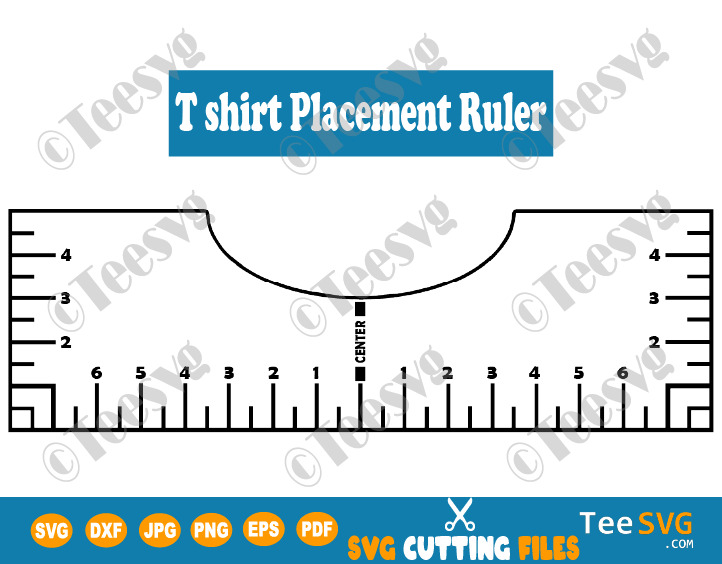 Tshirt Ruler SVG Guide T Shirt Placement Ruler SVG T Shirt 