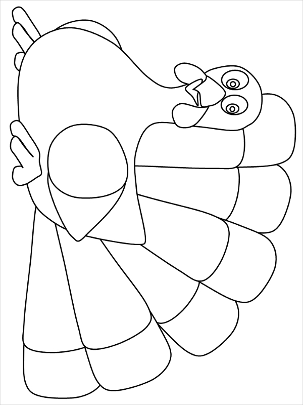 Turkey Leg Coloring Page At GetColorings Free 