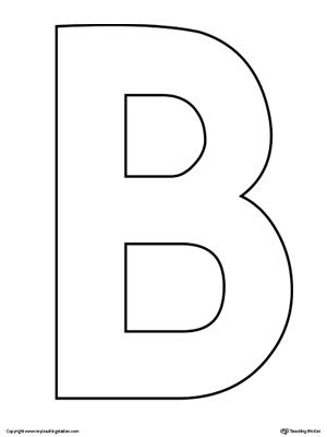 Uppercase Letter B Template Printable Alphabet Letter 