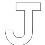 Uppercase Letter J Template Printable Lettering
