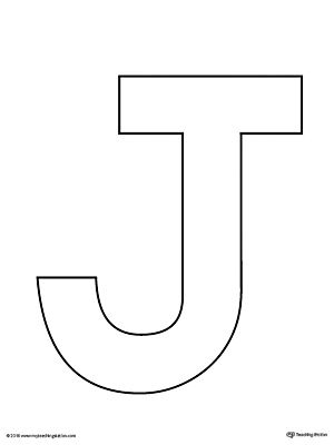 Uppercase Letter J Template Printable Lettering 