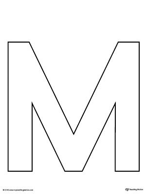 Uppercase Letter M Template Printable Letter Writing 