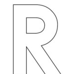 Uppercase Letter R Template Printable Lettering Alphabet