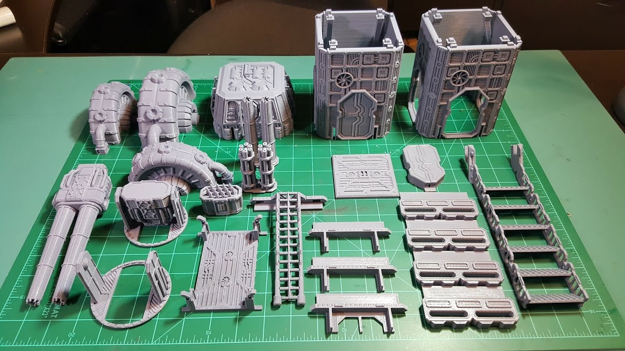 WarLayer 3D Printable Terrain Kickstarter And Printed 