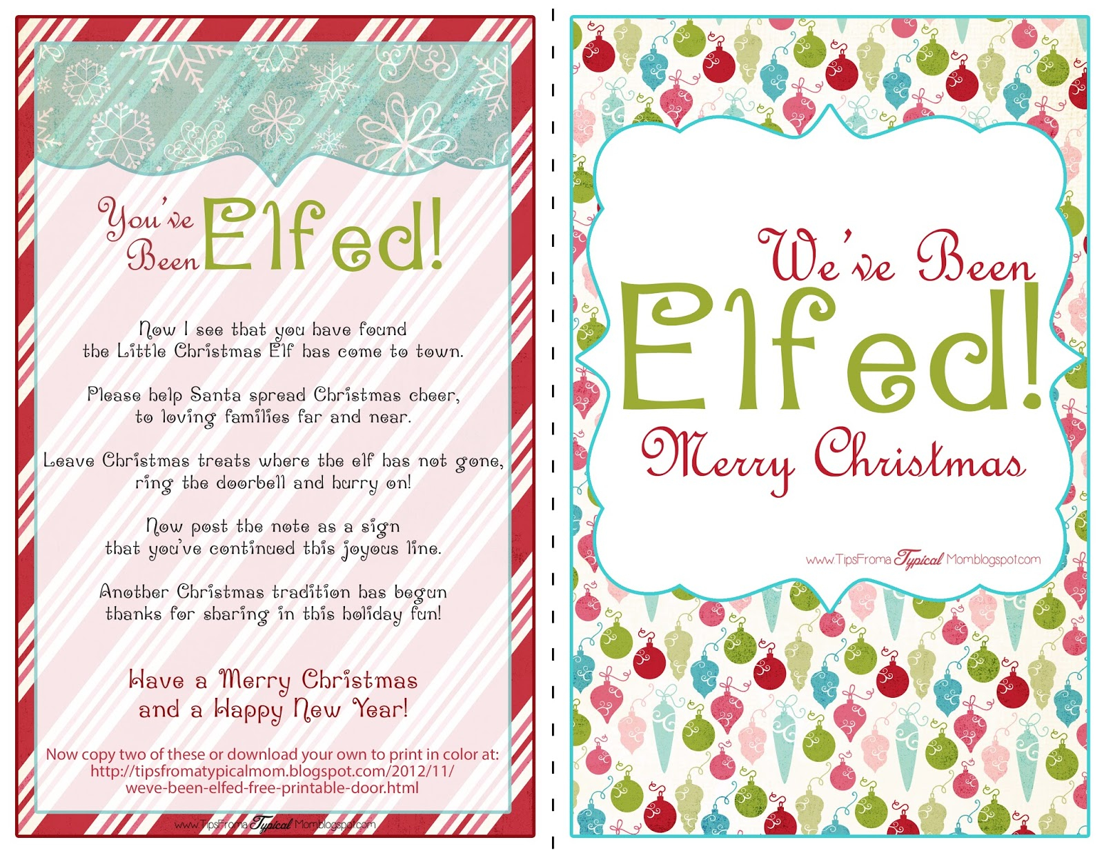  We ve Been Elfed Free Printable Door Signs And 