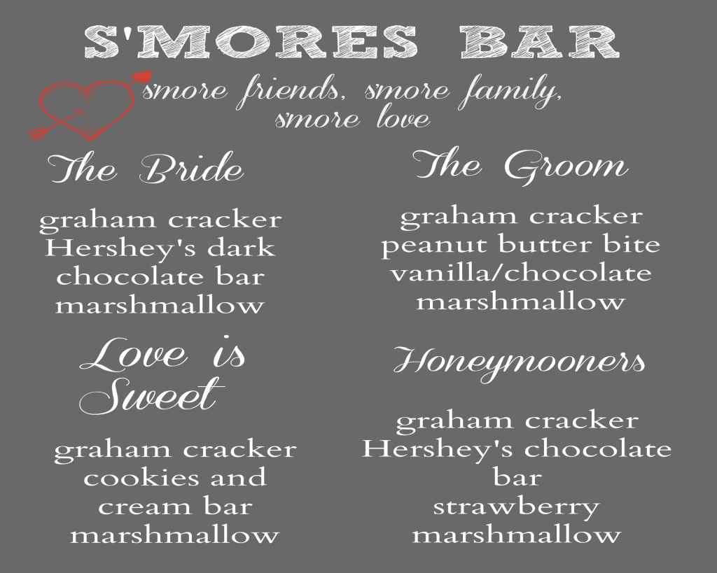 Wedding S mores Bar with Free Printable My Real Food 