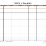 Weekly Planner 7 Days First Day Monday A Week Of 7 Days