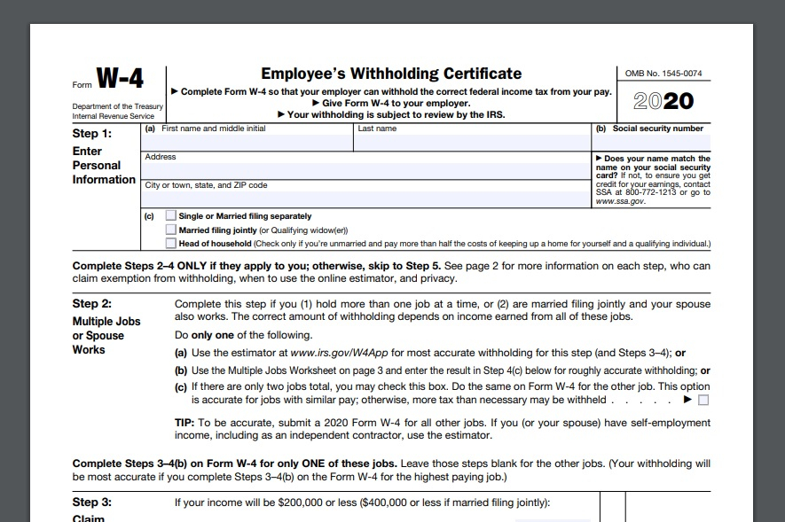 What You Need To Know About The New Form W 4 In 2021 HR Box