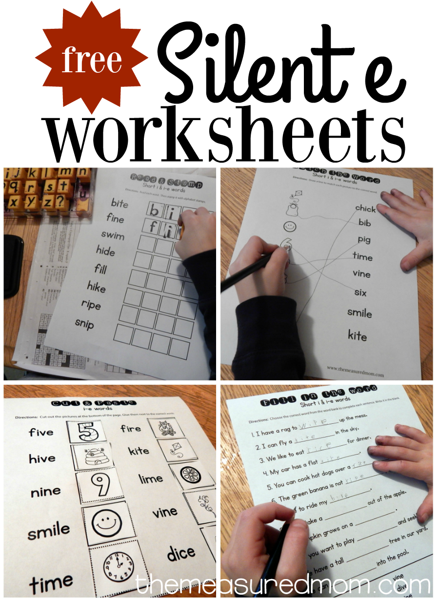 Worksheets For I e Words The Measured Mom