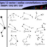 Zodiac Vector Silhouette Zodiac Constellations Svg