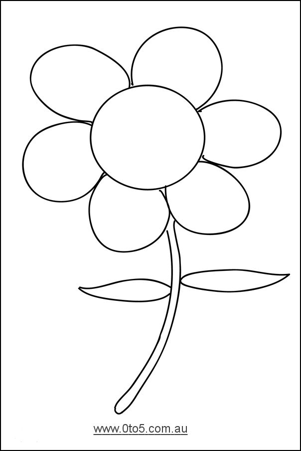 0to5 Template Flower Flower Template Picture Templates 
