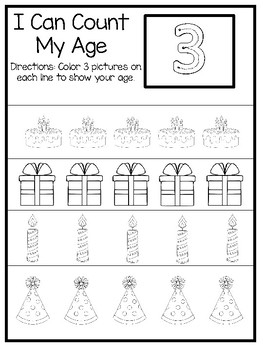 10 How Old I Am Age 3 Number Tracing And Learning 