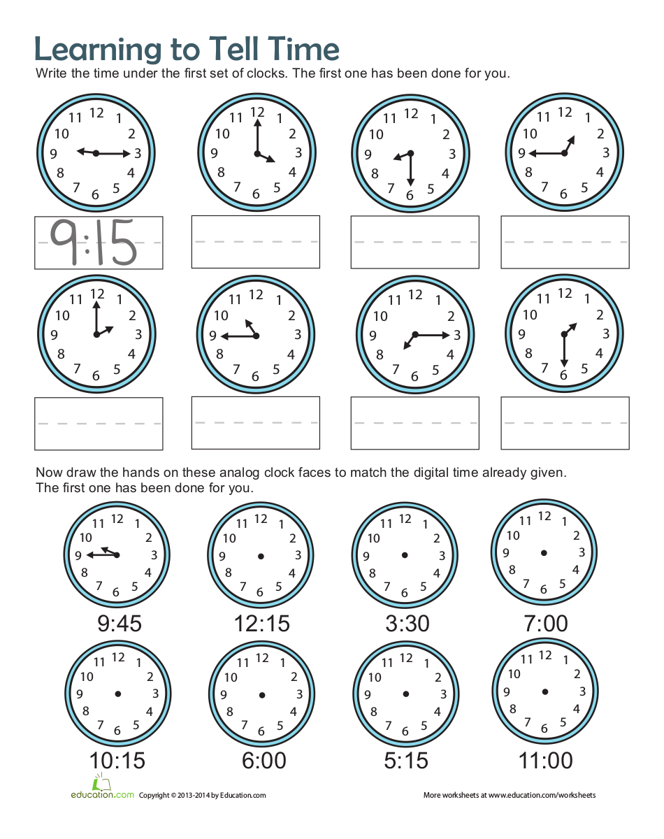 10 Time Worksheets Examples In PDF Examples