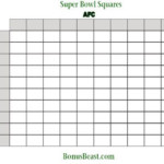 100 Square Football Sheet 100 Square Grid Printable