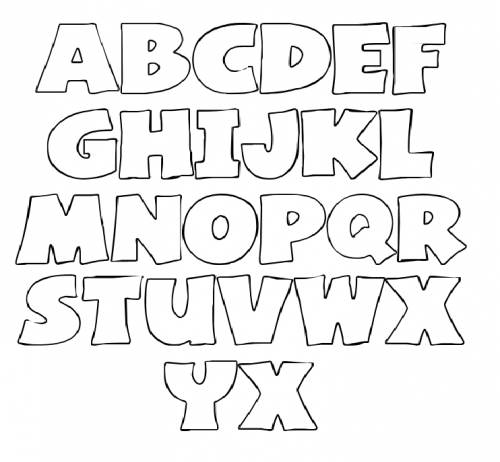 12 Font Alphabet Letter Templates Images Free Printable 