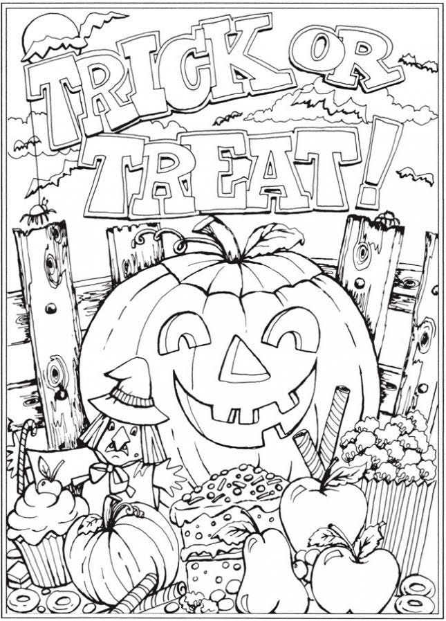 12 Halloween Coloring Page Printables To Keep Kids and 