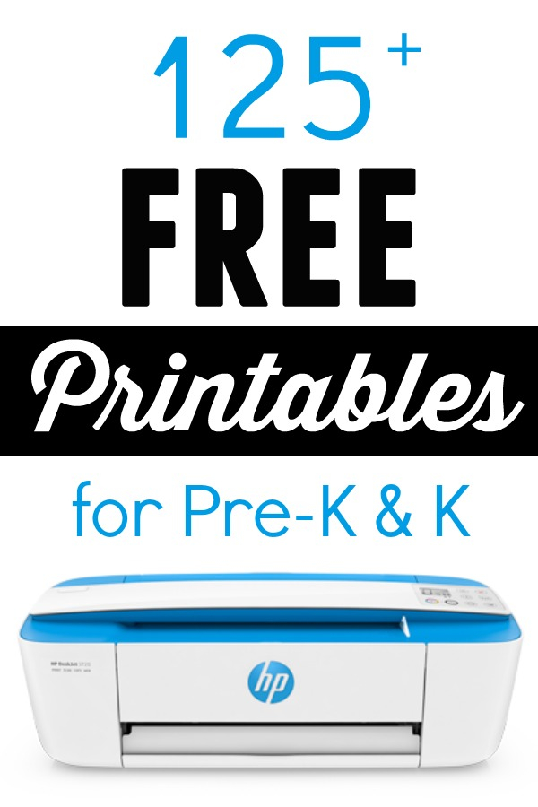 125 Free Printable Worksheets For Preschool Pre K 