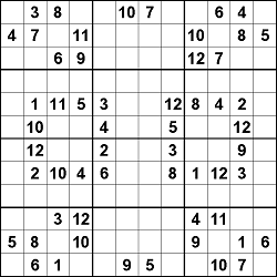 12x12 Sudoku Logic Puzzles Wiki