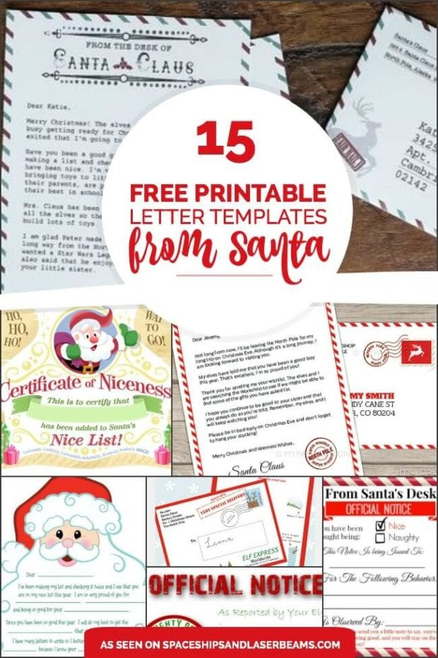 15 Free Printable Letters From Santa Templates 