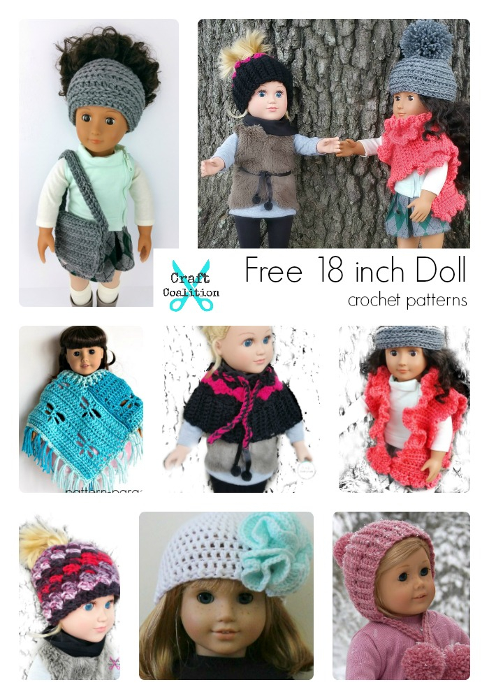 18 Inch Doll Craft Coalition Free Crochet Patterns Roundup