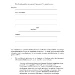 19 Simple Confidentiality Agreement Examples PDF Word