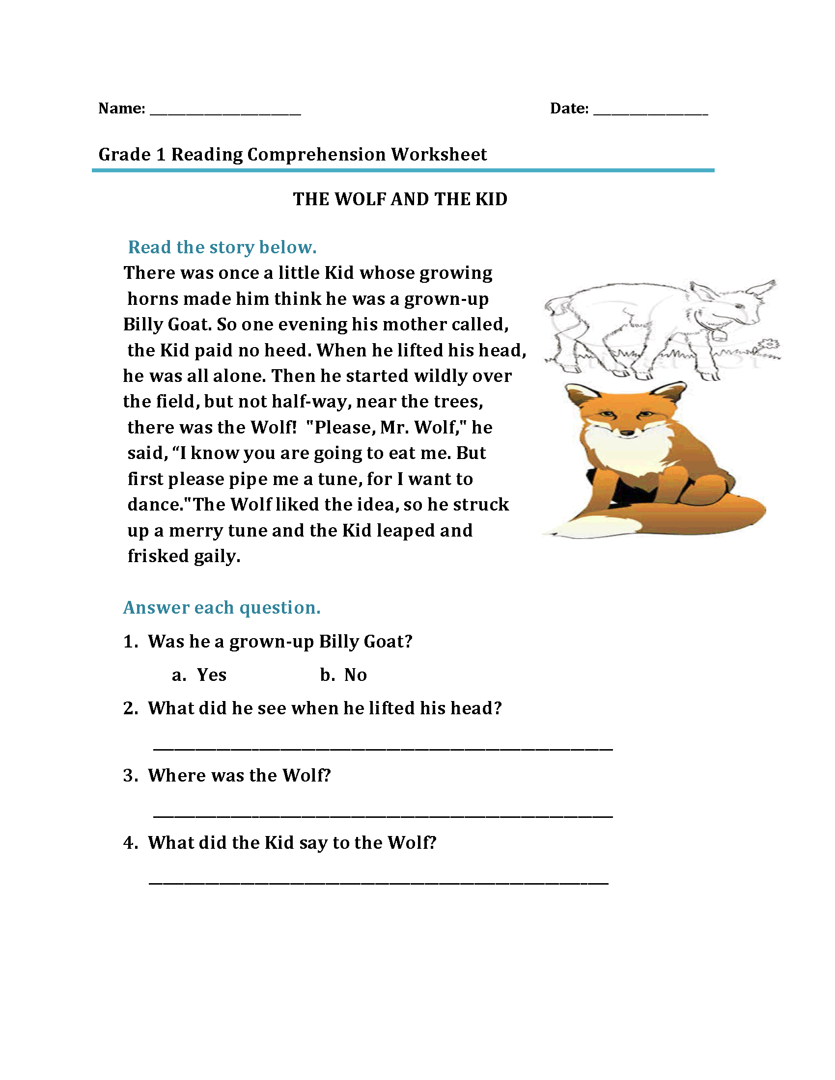 1st Grade Reading Worksheets Best Coloring Pages For Kids