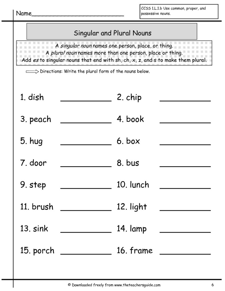 1st Grade Worksheet Category Page 6 Worksheeto