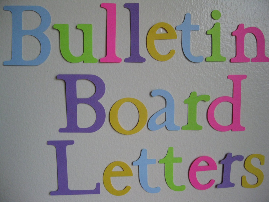 20 30 Die Cut Letters Bulletin Board Letters
