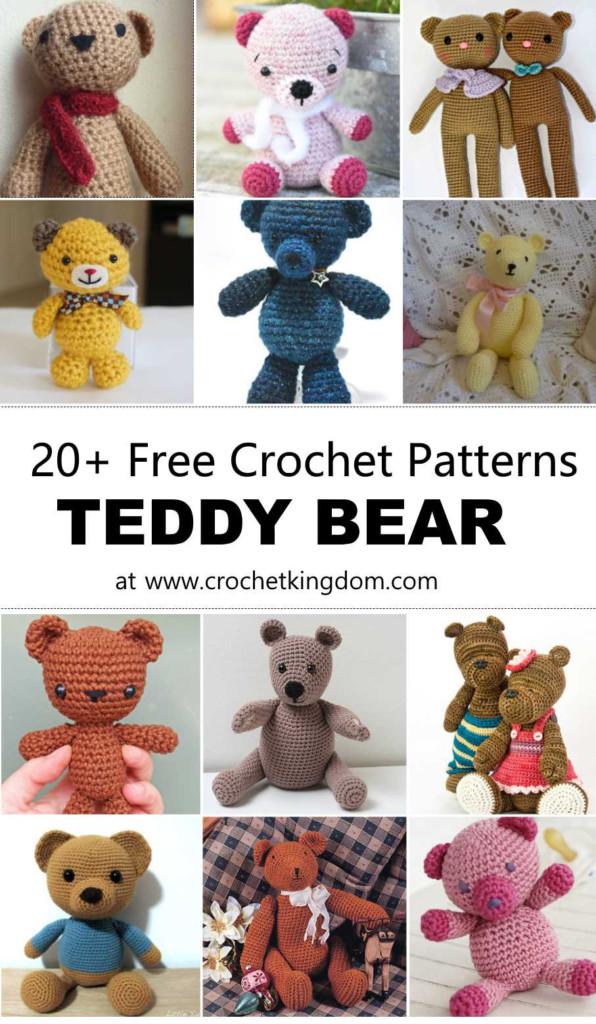 20 Free Crochet Teddy Bear Patterns Crochet Kingdom