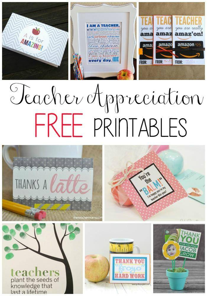 20 Printables For Teacher Appreciation Week Passion For 
