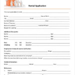 21 Printable Rental Application Templates Free