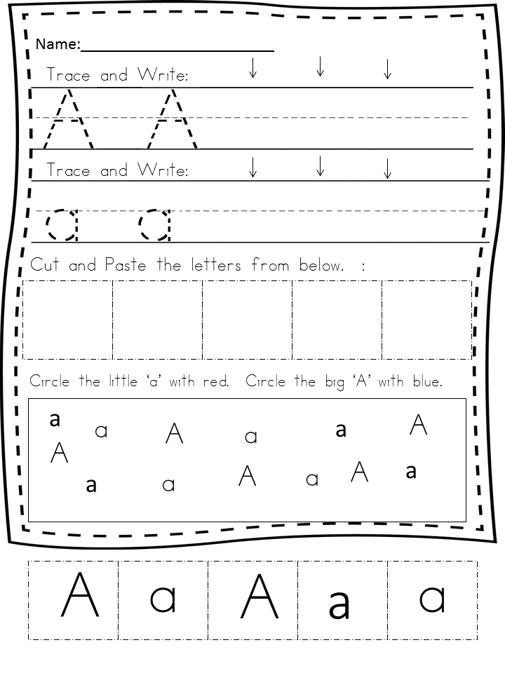26 Free Handwriting Printable Worksheets For Kindergarten 