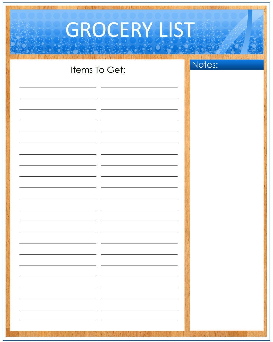 28 Free Printable Grocery List Templates KittyBabyLove