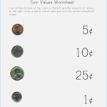 30 Identifying Coins And Coin Values Worksheets