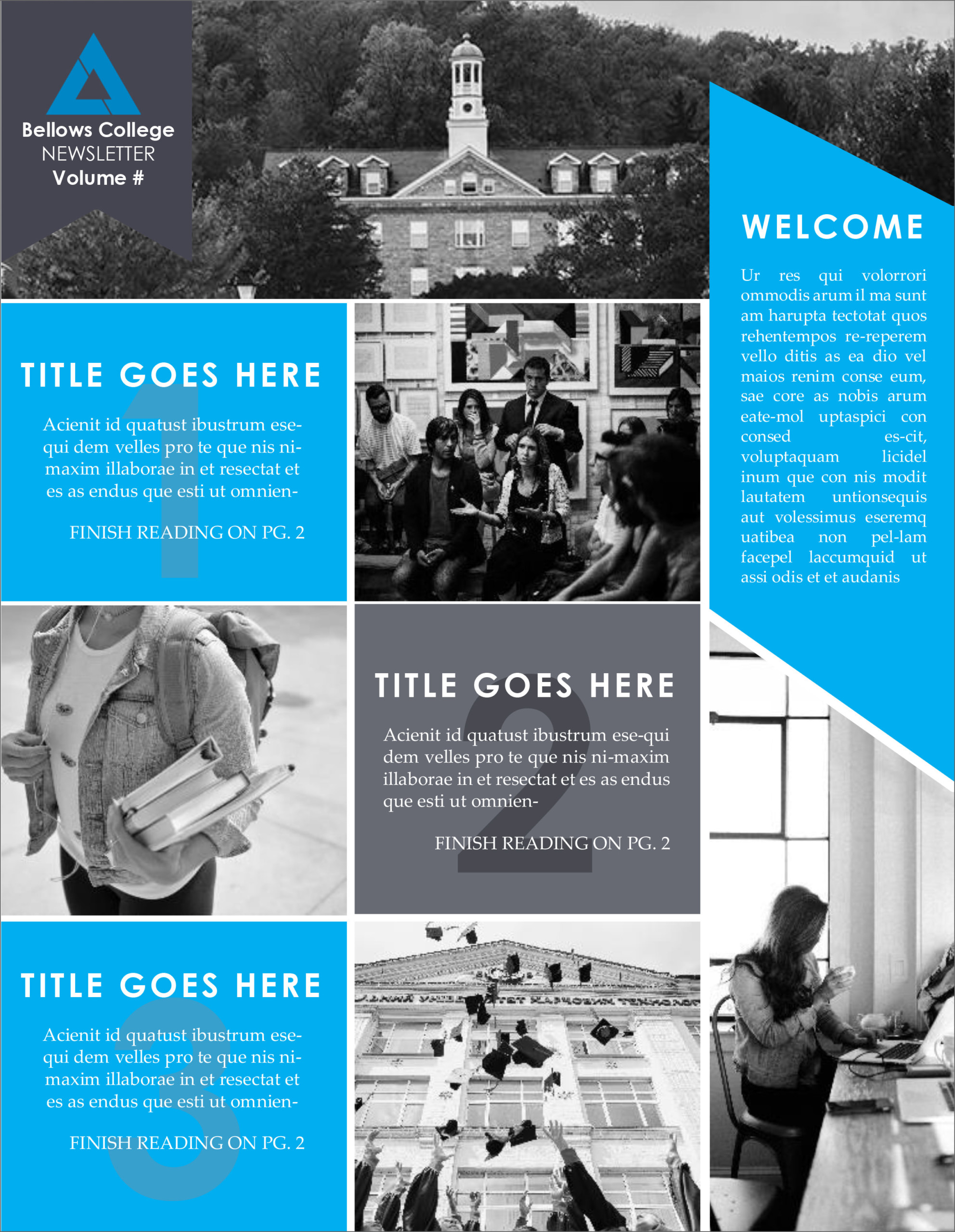 32 Free Printable A4 Newsletter Templates For School And 