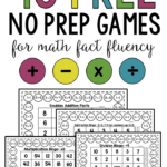 40 Free Printable Math Games For Math Fact Fluency The