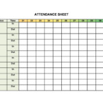 43 Free Printable Attendance Sheet Templates TemplateLab