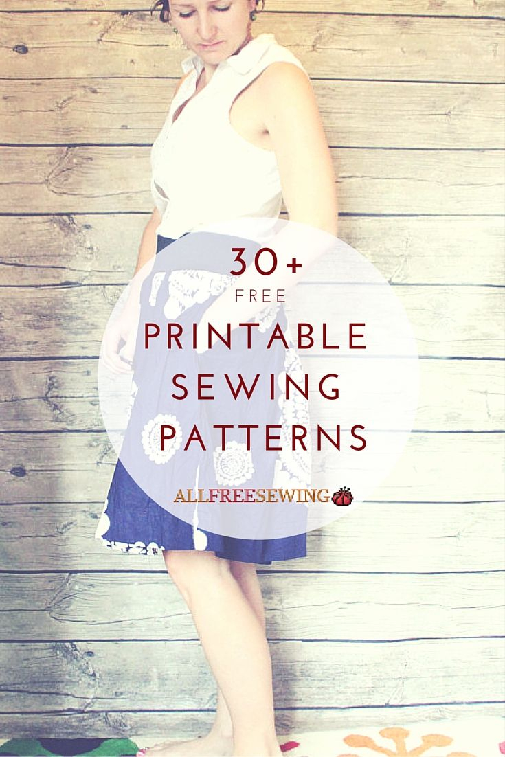 45 Printable Sewing Patterns Free Pdfs Allfreesewing Com - Riset