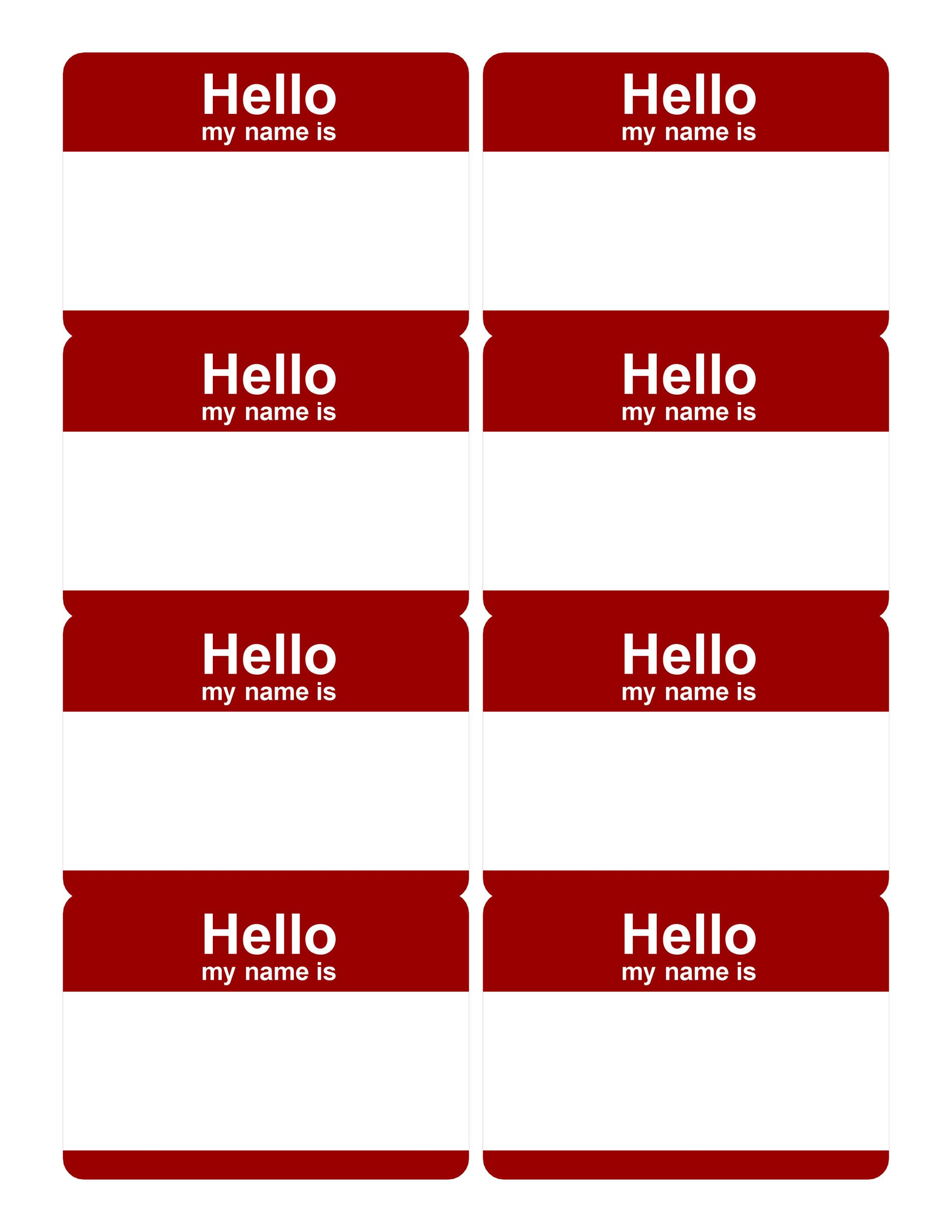 47 Free Name Tag Badge Templates TemplateLab