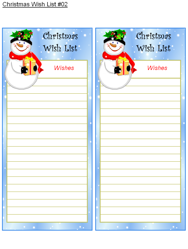 48 Christmas Wish Lists KittyBabyLove