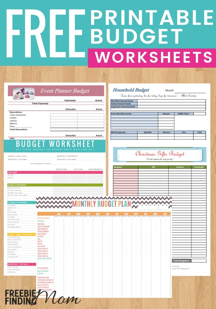 5 Reasons To Use Free Printable Budget Worksheet Templates