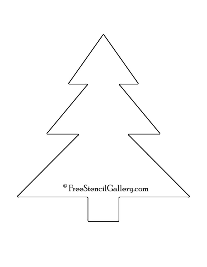 50 Christmas Tree Printable Templates KittyBabyLove