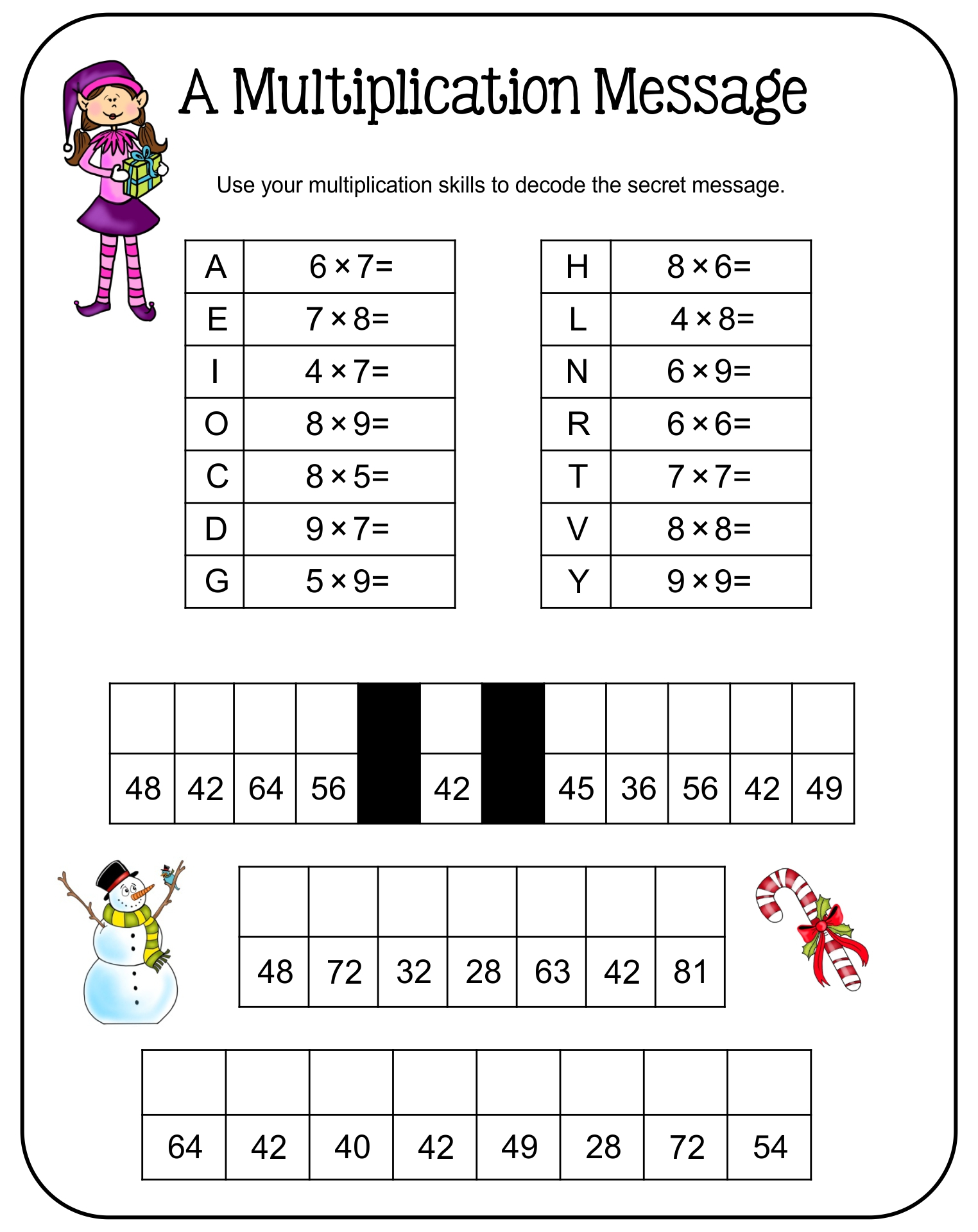 7 Best Christmas Brain Teasers Activities Printables 