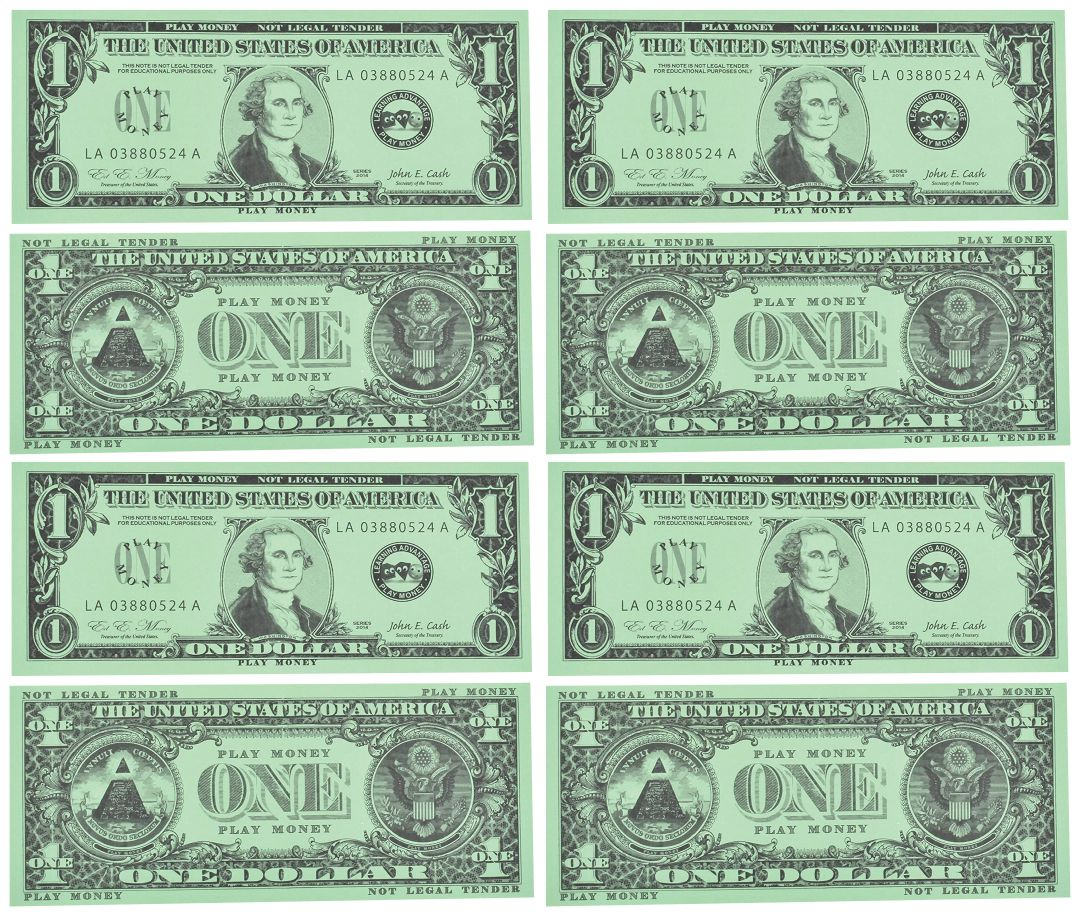 8 Best Fake Play Money Printable Printablee