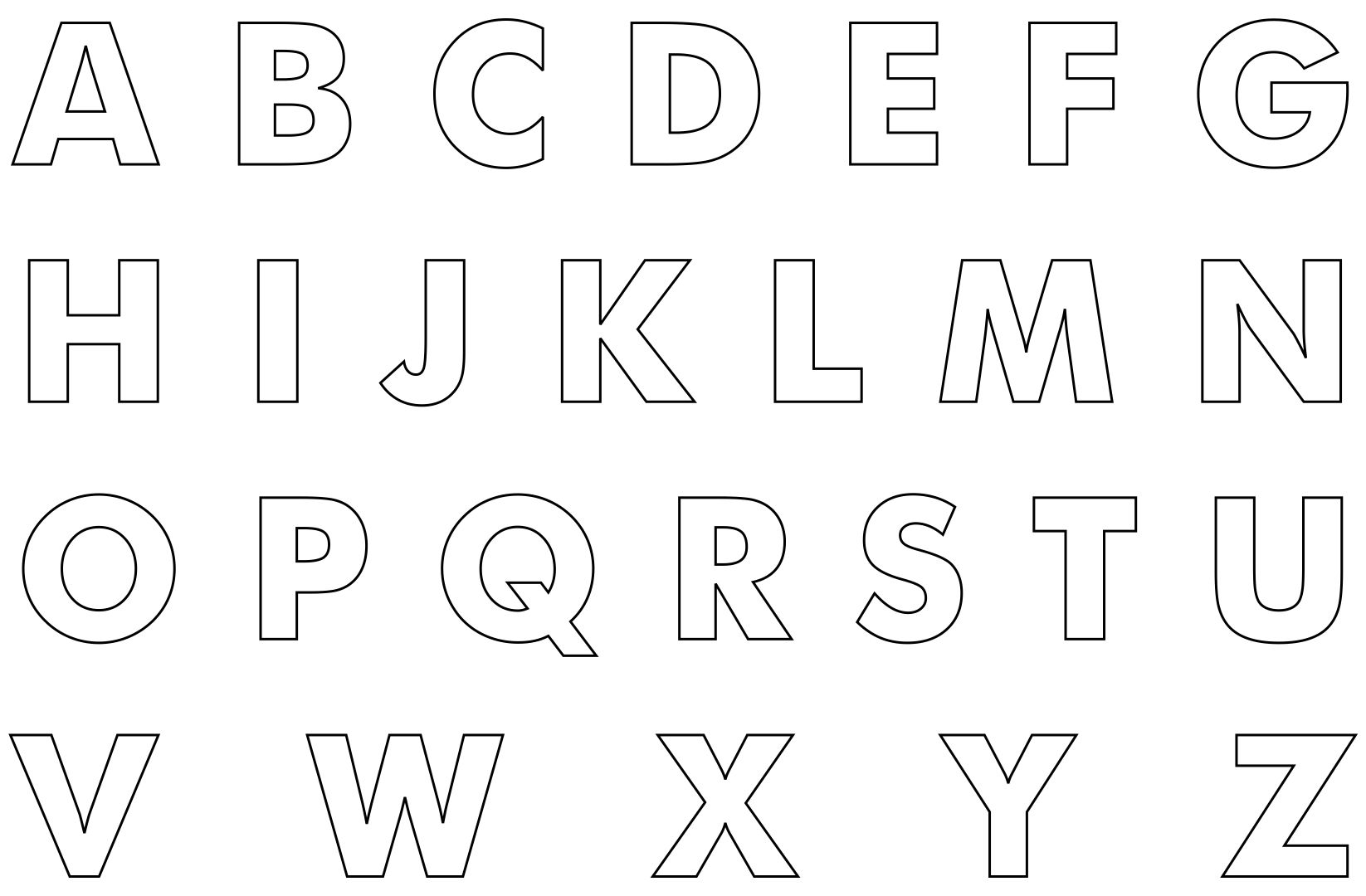 8 Best Free Printable Cut Out Letters Printablee