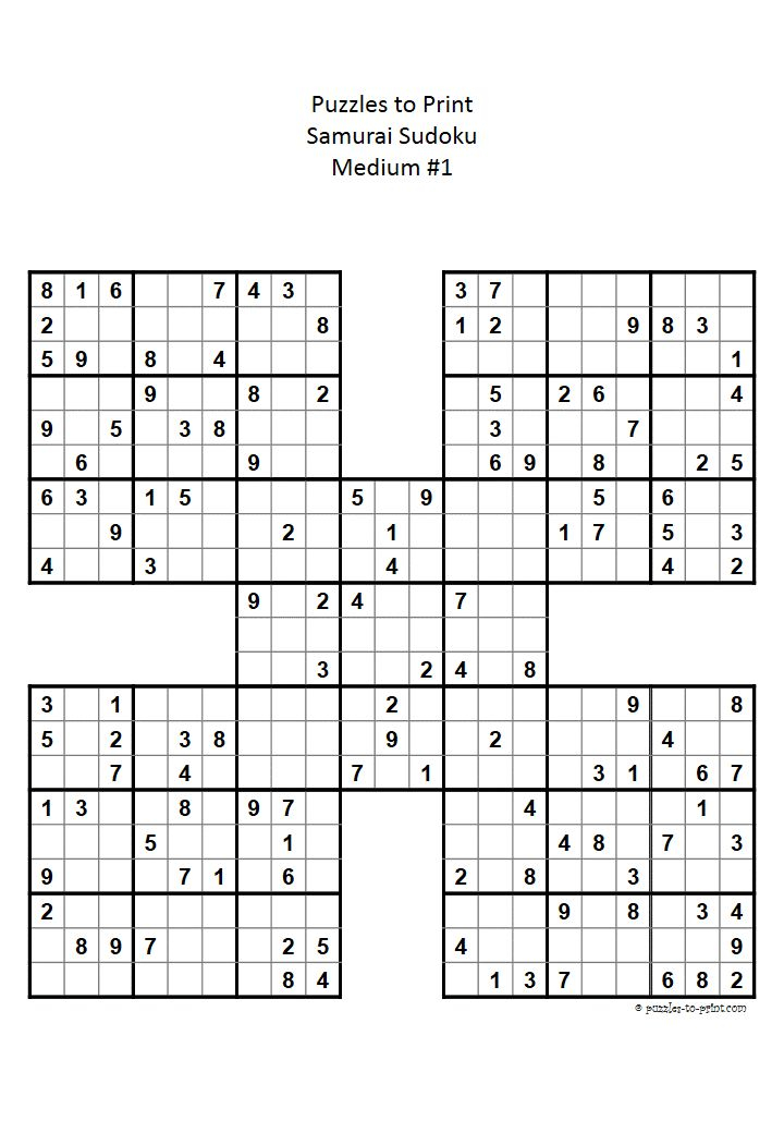 8 Best Samurai Sudoku Images On Pinterest Samurai 