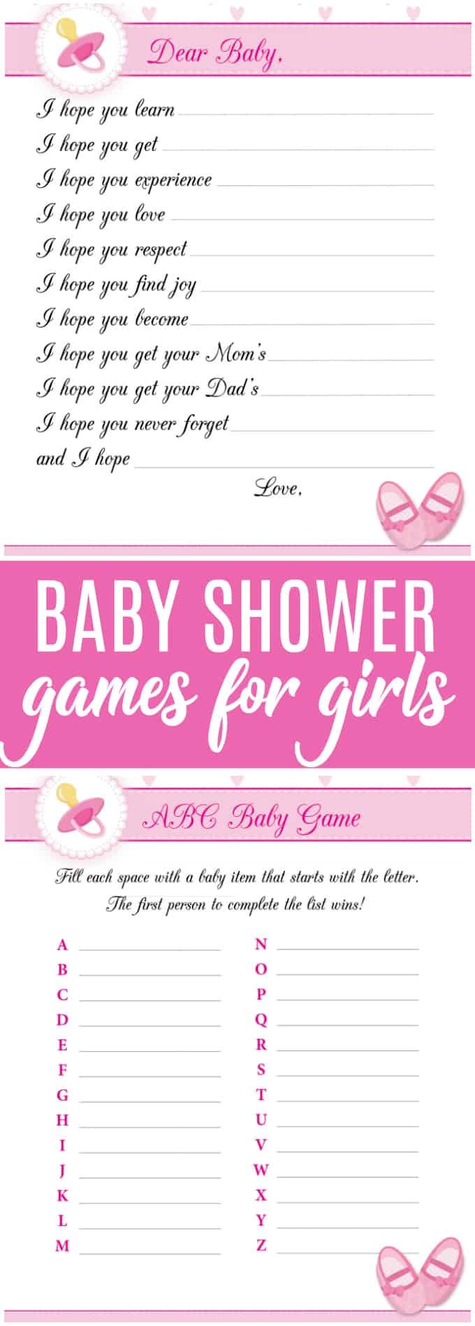 8 Free Printable Baby Shower Games For Girls Simply Stacie